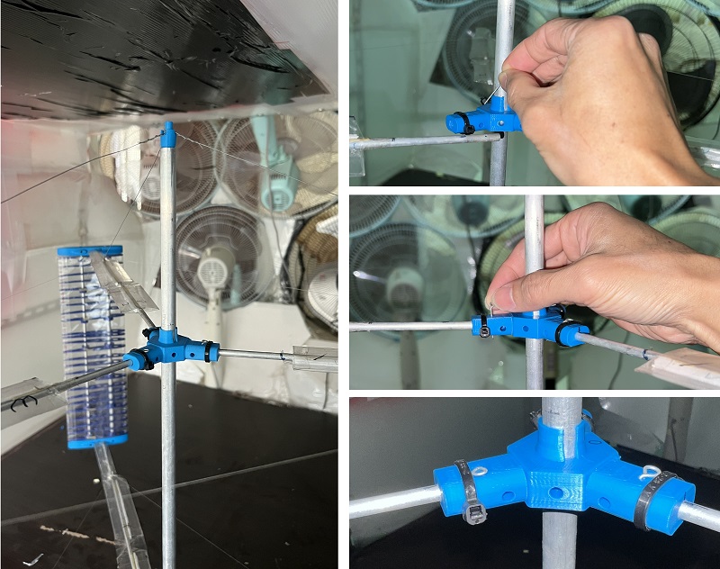 3D parts for Darrieus wind turbine